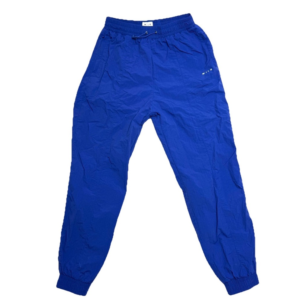 Wilo‎ The Label Blue Essential Nylon Trackpants Sweatpants Womens Size Medium